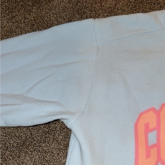 Cool Mom Baby Blue &‎ Pink Graphic Oversized Sweatshirt - Picture 5 of 10